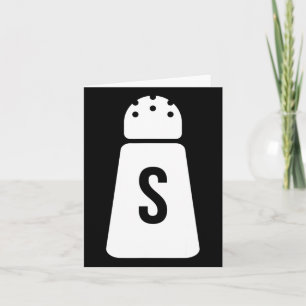 Salt And Pepper Shakers Funny Couple Matching Hall Card