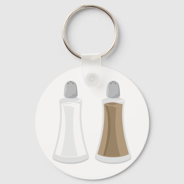 Salt And Pepper Shakers Key Ring (Front)