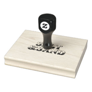 Salt and Sand Rubber Stamp