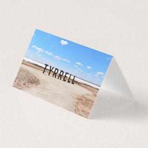 Salt and Sky at Lake Tyrrell Australia Blank Card