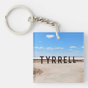 Salt and Sky at Lake Tyrrell Australia Key Ring
