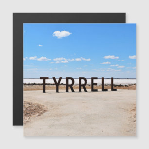 Salt and Sky at Lake Tyrrell Australia Magnet