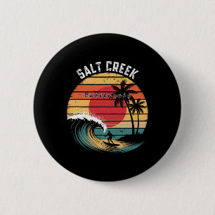 Salt Creek Beach California Beach Surfing 6 Cm Round Badge
