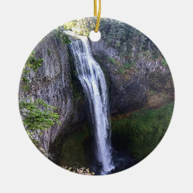 Salt Creek Falls, OR Ceramic Ornament (Front)