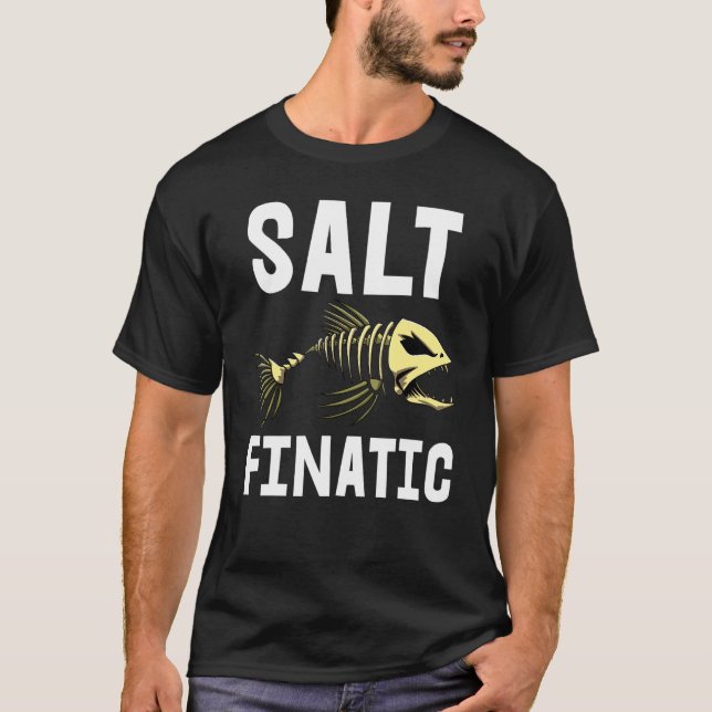 Salt Finatic Tee Skeleton Fish Bone Tees Sharp Tee (Front)