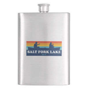 Salt Fork Lake Ohio Canoe Hip Flask