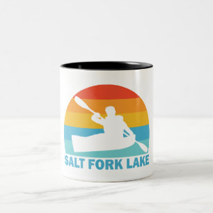 Salt Fork Lake Ohio Kayak Two-Tone Coffee Mug