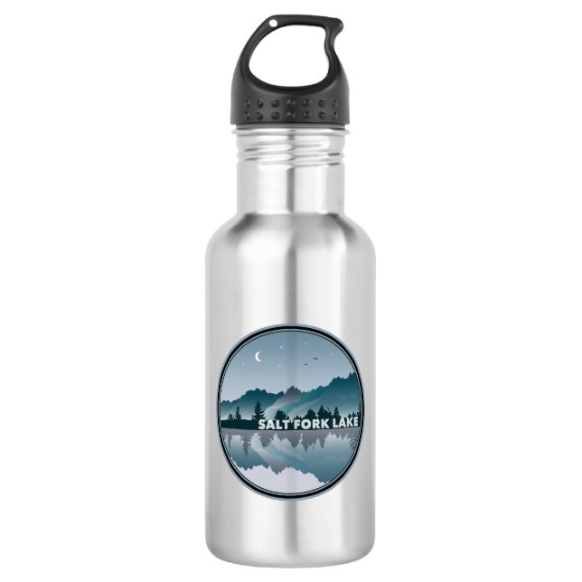Salt Fork Lake Ohio Reflection 532 Ml Water Bottle (Front)