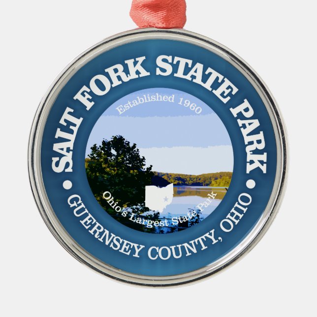 Salt Fork SP Metal Ornament (Front)