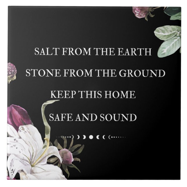 Salt From the Earth  Ceramic Tile (Front)