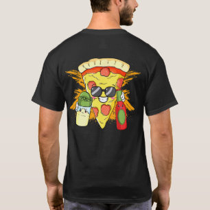 Salt Hot Sauce Pizza Sunglass Cheesy Hawaiian Toma T-Shirt