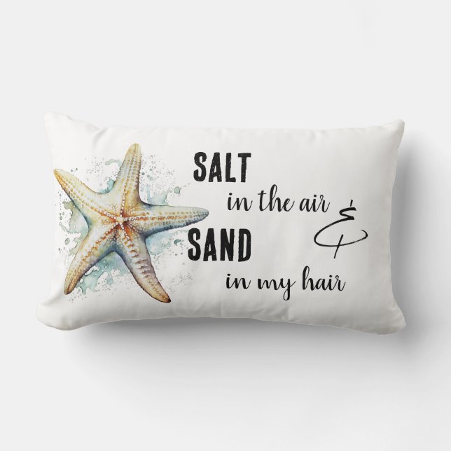 "Salt in the Air" Pillow (Front)
