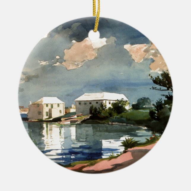 Salt Kettle, Bermuda Ceramic Ornament (Front)