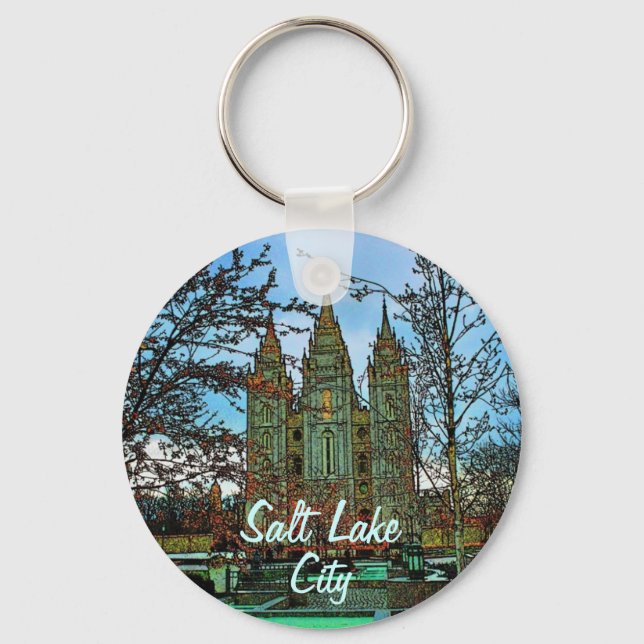 Salt Lake City Keychain (Front)