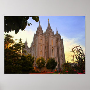 Salt Lake City, LDS Temple Poster