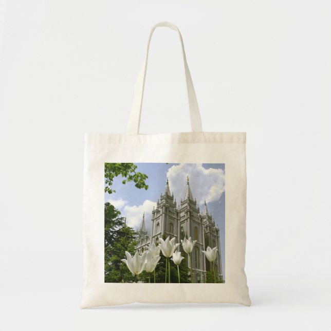 Salt Lake City Mormon Temple Tote Bag (Front)
