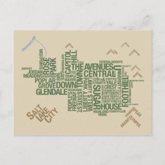 Salt Lake City Postcards: Wasatch Green Postcard
