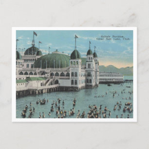 Salt Lake City, Saltair Pavilion, 1920s Vintage Postcard