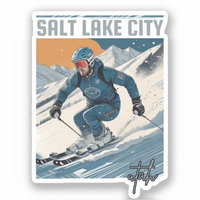 Salt lake city skiing resorts Utah (Front)