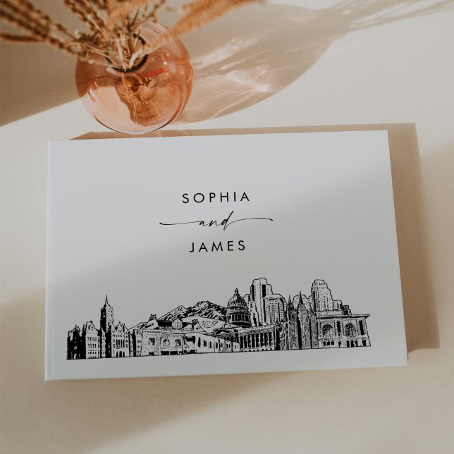 Salt Lake City Skyline Wedding Guest Book (Creator Uploaded)