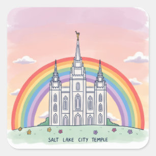 “Salt Lake City,” Square Sticker