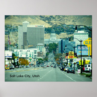 Salt Lake City - State Street Poster