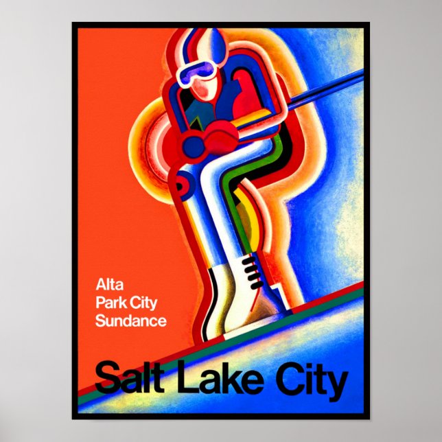 Salt Lake City travel poster. Poster (Front)