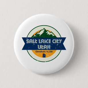 Salt Lake City Utah 6 Cm Round Badge