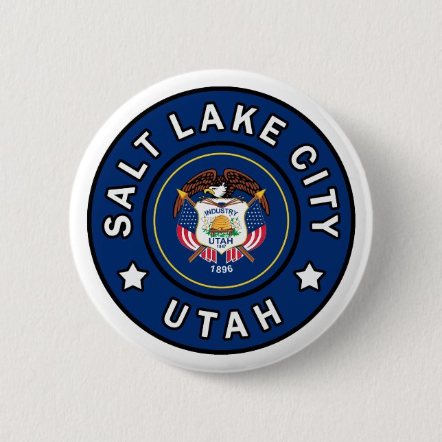 Salt Lake City Utah 6 Cm Round Badge (Front)