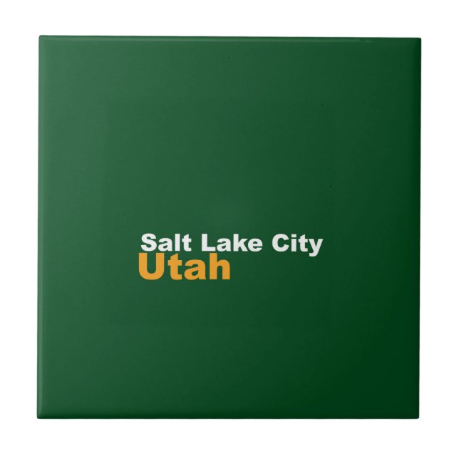 Salt Lake City, Utah Ceramic Tile (Front)