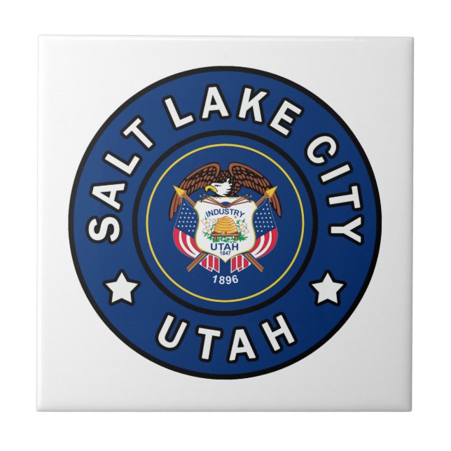 Salt Lake City Utah Ceramic Tile (Front)