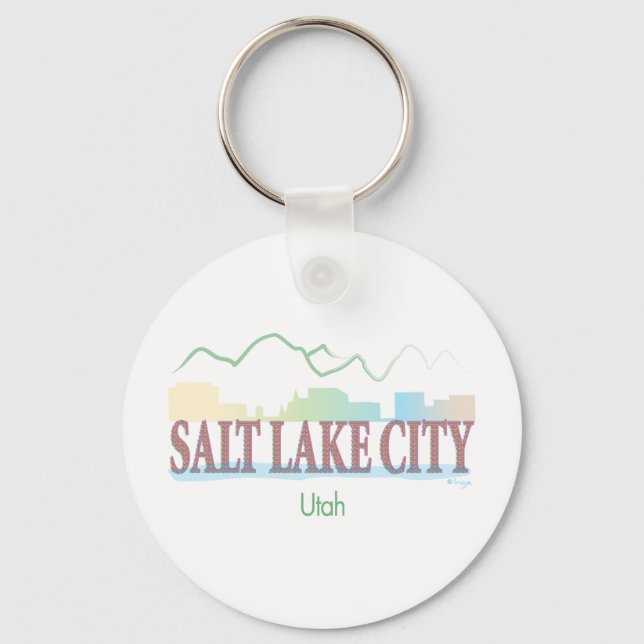 Salt Lake City,Utah Key Ring (Front)