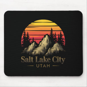 Salt Lake City Utah Mountain Hiking Souvenir Gift Mouse Pad