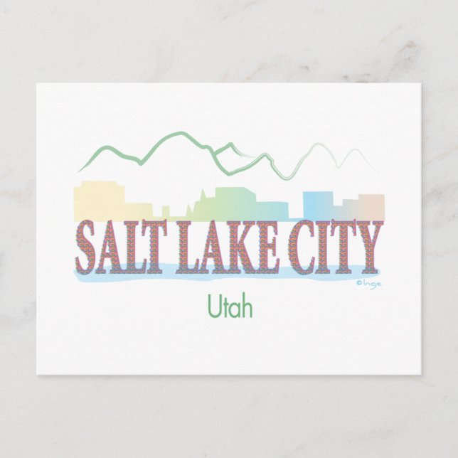 Salt Lake City,Utah Postcard (Front)