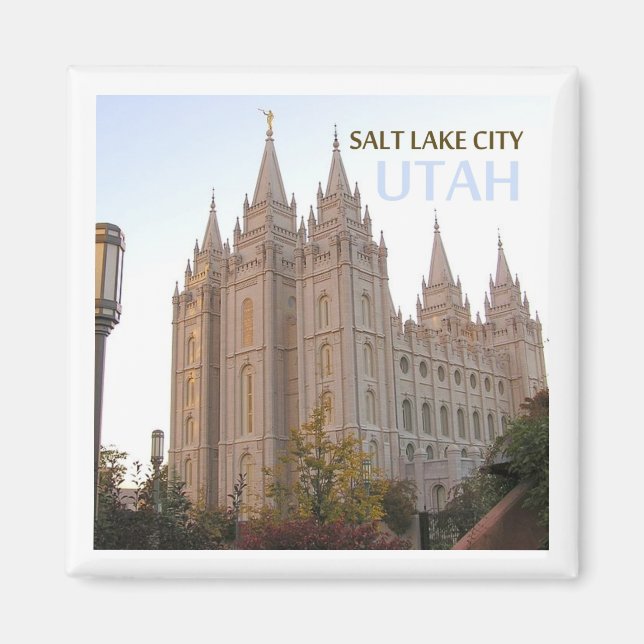 Salt Lake City Utah Travel Souvenir Fridge Magnet (Front)
