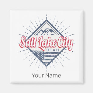 Salt Lake City Utah United States Mountains USA Magnet