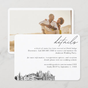 Salt Lake City Wedding Hotel Room Block Details Enclosure Card