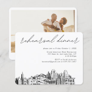 Salt Lake City Wedding Rehearsal Enclosure Card