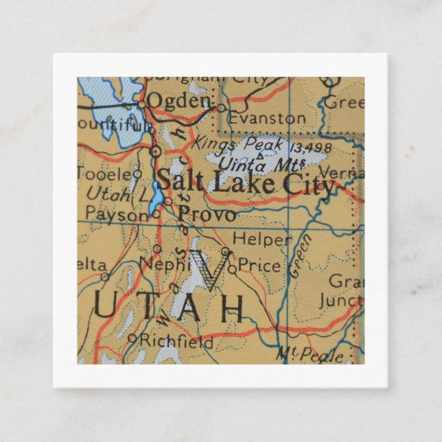 Salt Lake City We've Moved New Address Card (Front)