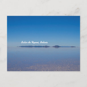 Salt Lake in Salar de Uyuni, Bolivia Postcard