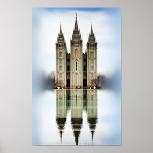 Salt Lake LDS Temple Poster