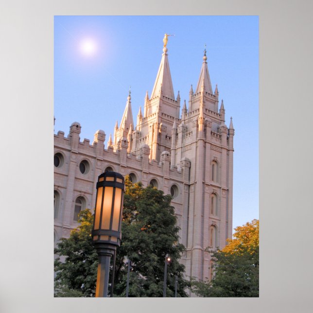 Salt Lake Mormon Temple Poster (Front)