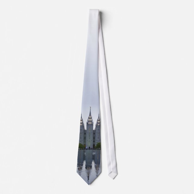 Salt Lake Temple Evening Tie (Front)