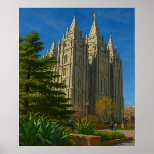 Salt Lake Temple Painting #1™ LDS Wall Art