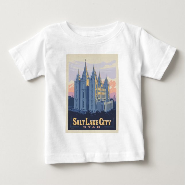 Salt Lake Temple | Salt Lake City, Utah Baby T-Shirt (Front)