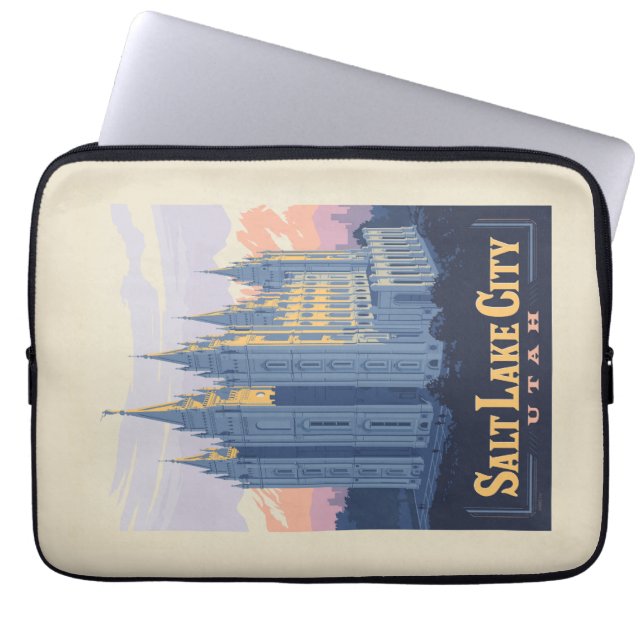 Salt Lake Temple | Salt Lake City, Utah Laptop Sleeve (Front)