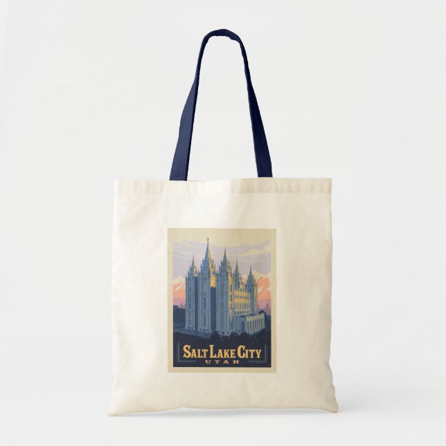 Salt Lake Temple | Salt Lake City, Utah Tote Bag (Front)