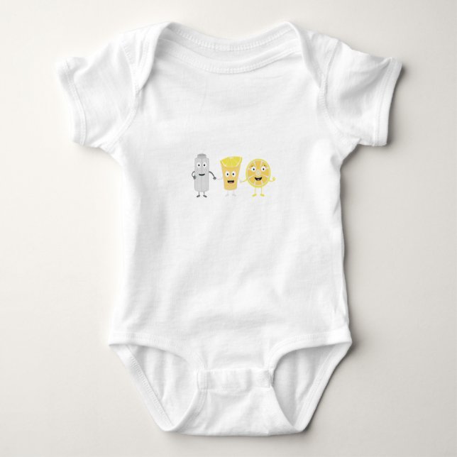 Salt, lemon and tequila baby bodysuit (Front)
