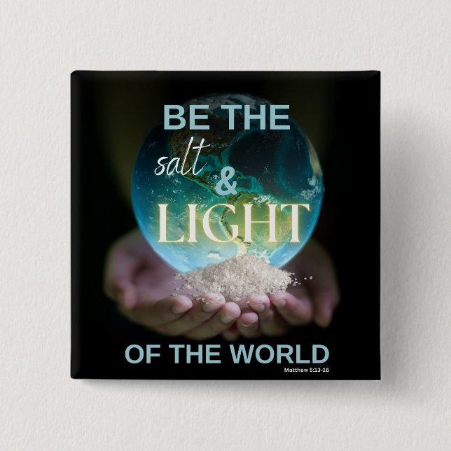 Salt & Light 15 Cm Square Badge (Front)