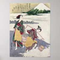 Salt Maidens on the Tago-no-ura Beach